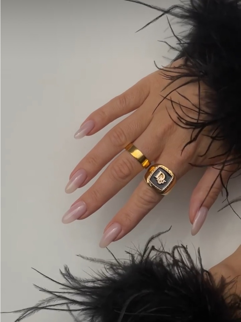 Upcycled Vintage Dior Signet Ring